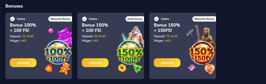 Maxispin casino no deposit bonus overview Maxispin casino no deposit bonus page showing free spins promotion layout